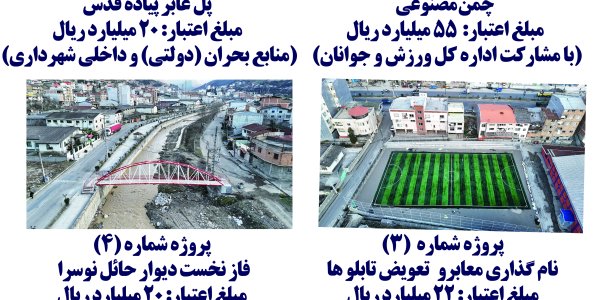 افتتاح همزمان ۴ پروژه عمرانی و خدماتی در شهر پل‌سفید