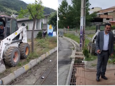 بازدید میدانی مهندس تقی‌نژاد از عملیات زیرسازی خیابان شهدای سلامت