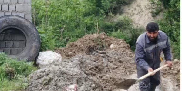 بهسازی آبراه کبوتر‌دره با تلاش شهرداری پل‌سفید