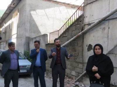 بازدید میدانی مهندس اکبرنژاد از پروژه احداث ساختمان ۶ واحدی مددجویان بهزیستی